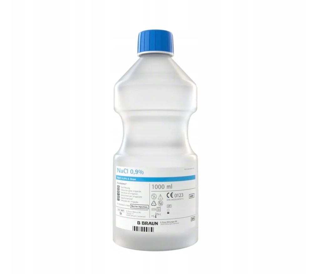 Sól fizjologiczna Ecotainer NaCL 0,9% 1000ml zakręcana